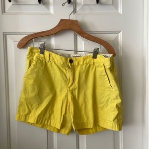 Yellow summer shorts